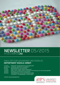 Newsletter Soziale Arbeit 05/2015