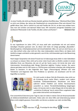 Jahr der Dankbarkeit