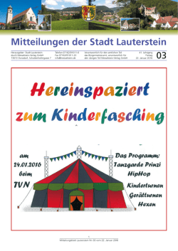 Mitteilungsblatt KW 3