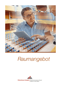 Raumangebot Chrischona-Campus | Konferenzzentrum Basel