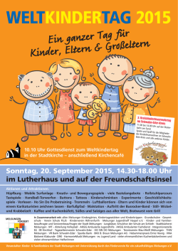 Ein ganzer Tag f&uuml;r Kinder, Eltern & Gro&szlig;eltern