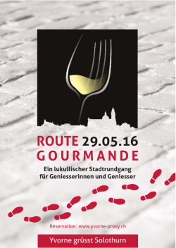Flyer Route Gourmande Solothurn
