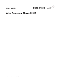 Meine Route vom 21. April 2016