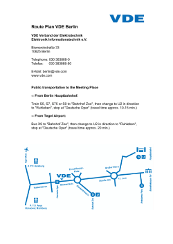 Route Plan VDE Berlin