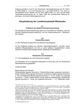 1 - 1.1 Hauptsatzung der Landeshauptstadt Wiesbaden (Stand 2015)
