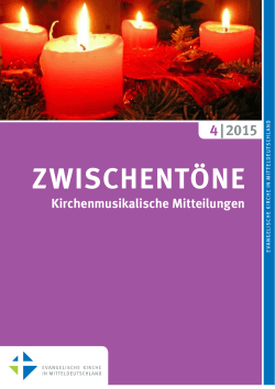 Heft 4/2015 - Kirchenmusik EKM