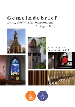 Gemeindebrief - Evangelische Heilandskirche Stuttgart Berg