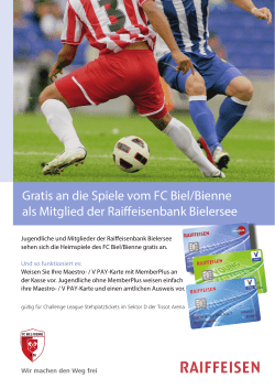 Gratis an die Spiele vom FC Biel/Bienne als Mitglied der