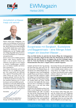 EWMagazin - Energie und Wasser Meilen AG