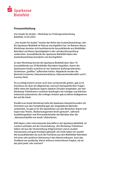 Pressemitteilung - Sparkasse Bielefeld
