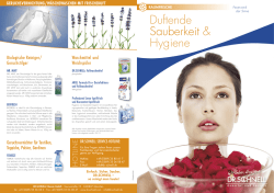 Duftende Sauberkeit & Hygiene