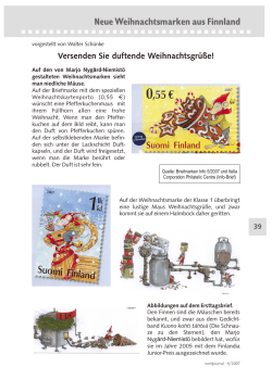 39. Weihnachtsbriefmarken aus Finnland