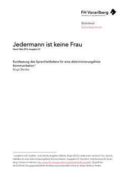 Jedermann ist keine Frau