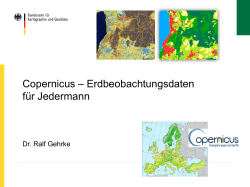 Copernicus – Erdbeobachtungsdaten für Jedermann (pdf 3569-KB)