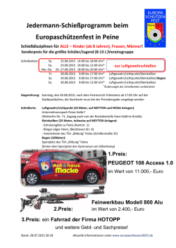 Jedermann-Schie&szlig;programm beim Europasch&uuml;tzenfest in Peine