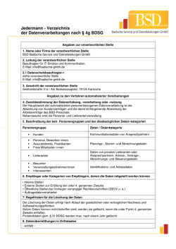 Jedermann Verzeichnis - Badische Service und Dienstleistungen