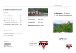 Jedermann&ndash; Freizeit
