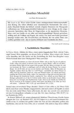 Goethes Mosebild