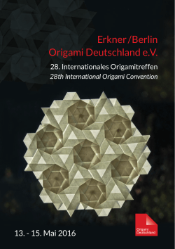 Erkner / Berlin Origami Deutschland e.V.
