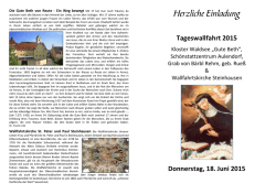 Herzliche Einladung - Gebetsst&auml;tte Marienfried