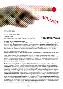 ARTmART 2015. 2015 - ARTmART 2015 Wien