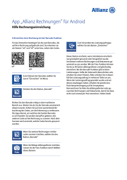 App „Allianz Rechnungen“ für Android