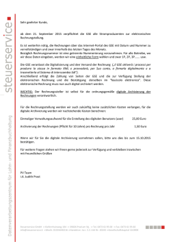 GSE elektronische Rechnungen