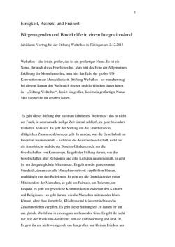 Einigkeit, Respekt und Freiheit B&uuml;rgertugenden