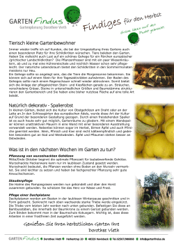 Herbst 2015 - GartenFindus
