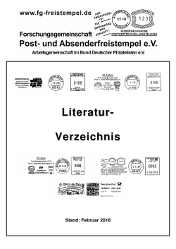 Literaturverzeichnis - Forschungsgemeinschaft Post