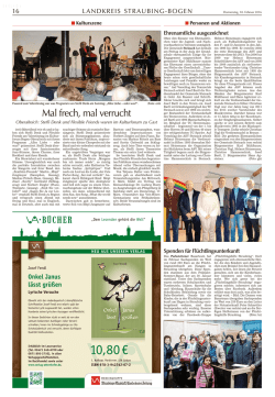 Zeitungsbericht: Mal frech, mal verrucht