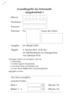 Lösungen - Grundbegriffe der Informatik