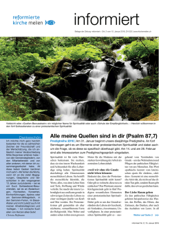 informiert Meilen Nr. 2-2016 vom 15. Januar
