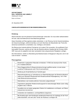 Checkliste Bodenschutz bei Reservoirbauten (PDF, 2 Seiten, 32 KB)