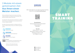 Infos zu den Smart Trainings (Download)
