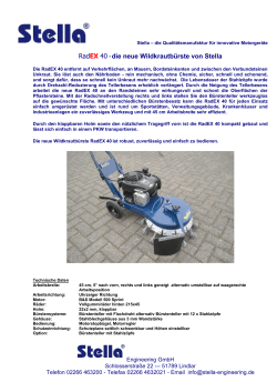 Prospekt RadeX40 - Stella Engineering GmbH