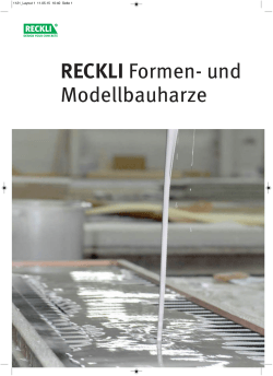 RECKLI Formen- und Modellbauharze