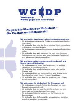 Vereinigung Wähler gegen und dafür Partei