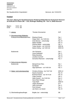 Sitzung vom 09.06.2015