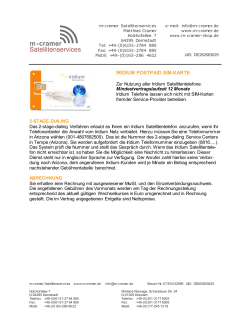 PDF Infoblatt - m-cramer Satellitenservices