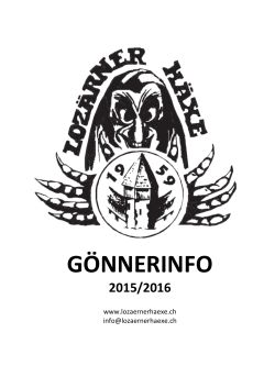 Gönnerinfo 2016