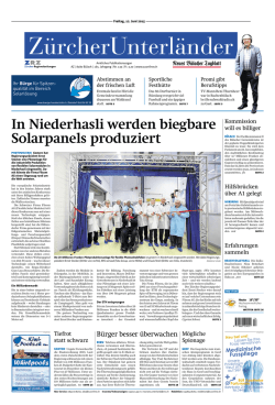In Niederhasli werden biegbare Solarpanels produziert