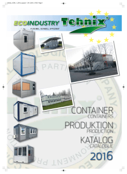 CONTAINER PRODUKTION KATALOG