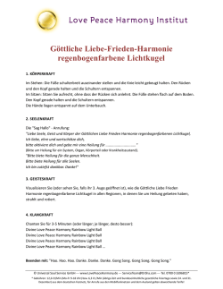 G&ouml;ttliche Liebe-Frieden-Harmonie regenbogenfarbene