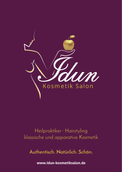 Heilpraktiker . Hairstyling klassische und apparative Kosmetik