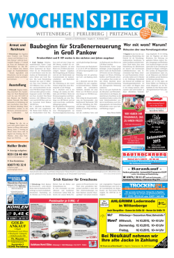 WIttenbeRge - Wochenspiegel Brandenburg