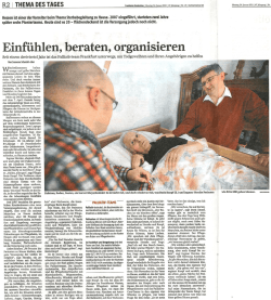 Einf&uuml;hlen, beraten, organisieren (Frankfurter Rundschau)