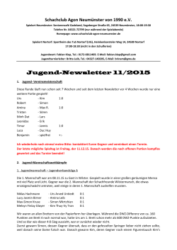 Jugend-Newsletter 11/2015