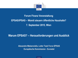 Warum EPSAS? Herausforderungen und Ausblick