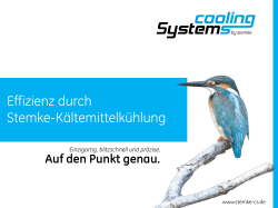 Auf den Punkt genau. - Stemke Cooling Systems GmbH
